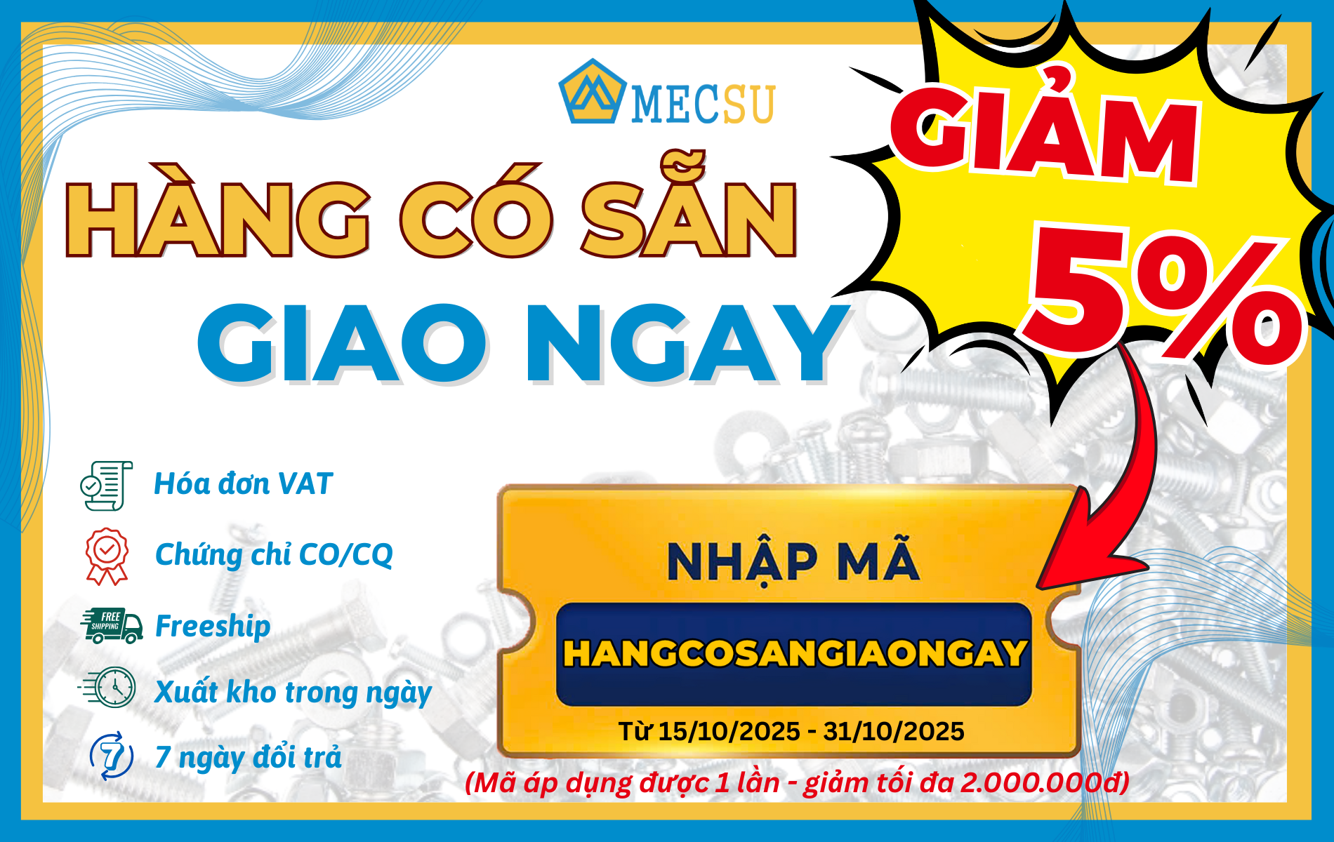 Hàng Có Sẵn Giao Ngay